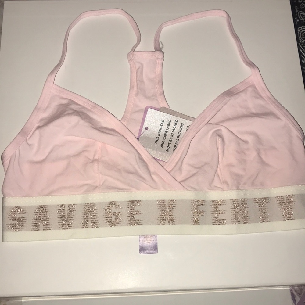 New light pink bralette bra savage x fenty brand